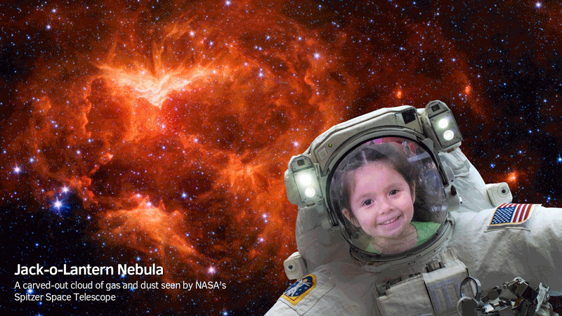 NASA Selfies show images from Spitzer with people in spacesuits exploring