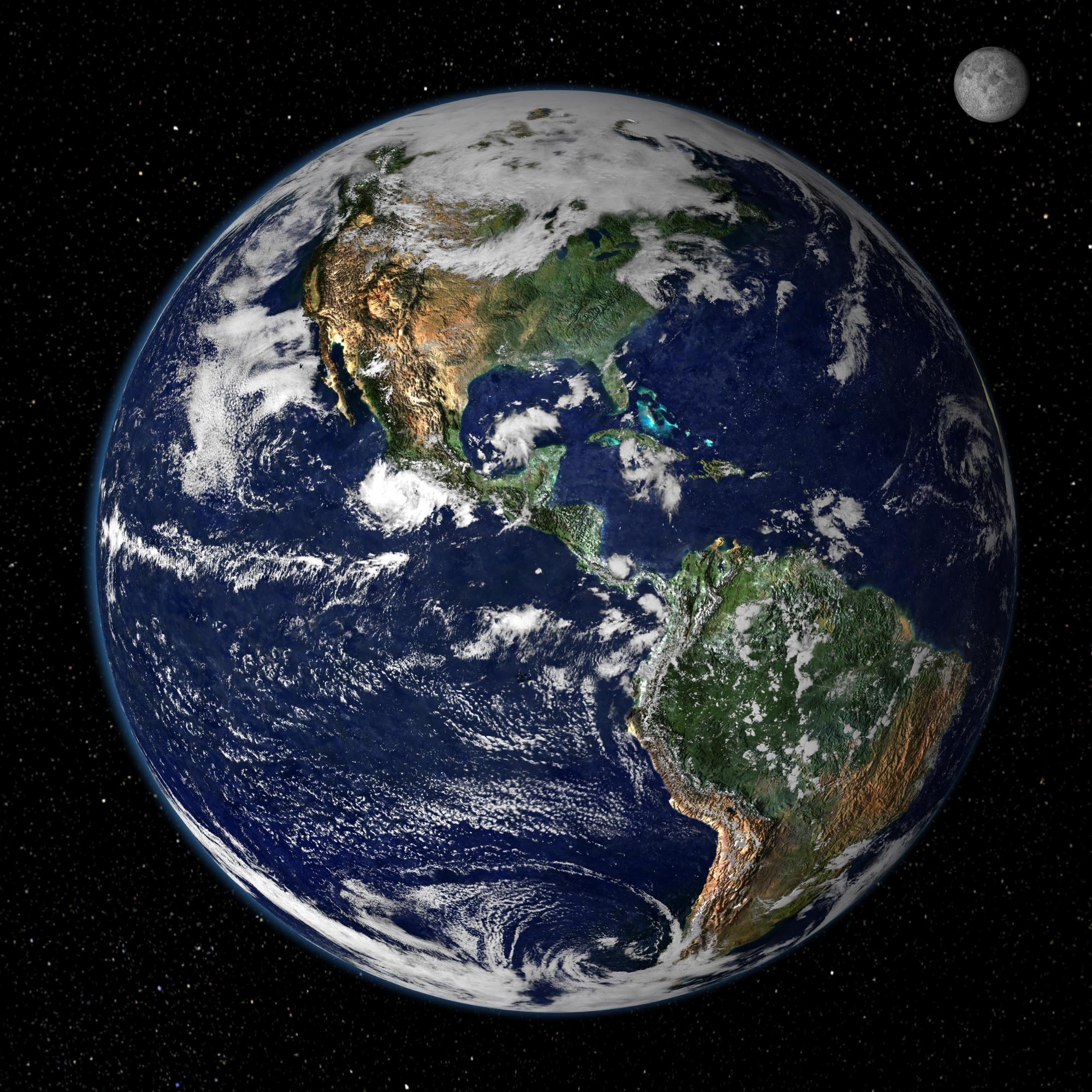 true color image of Earth