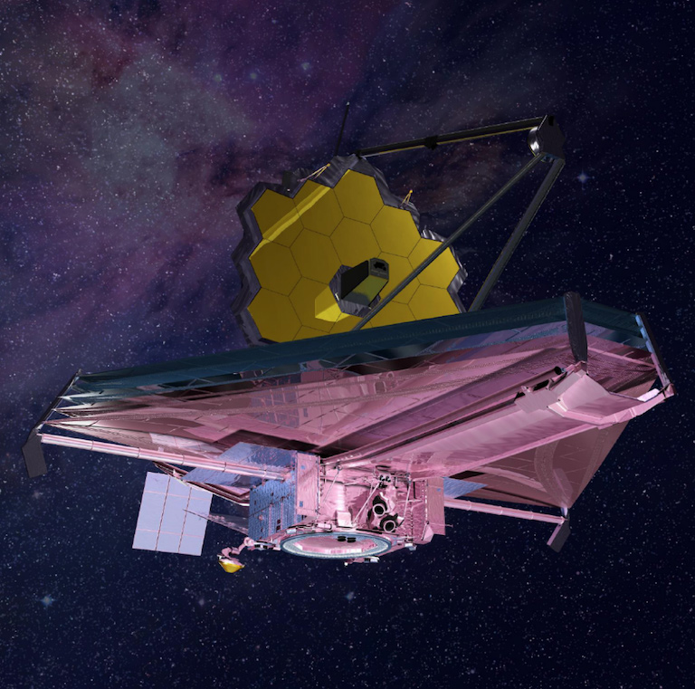 artist's concept of the James Webb Space Telescope