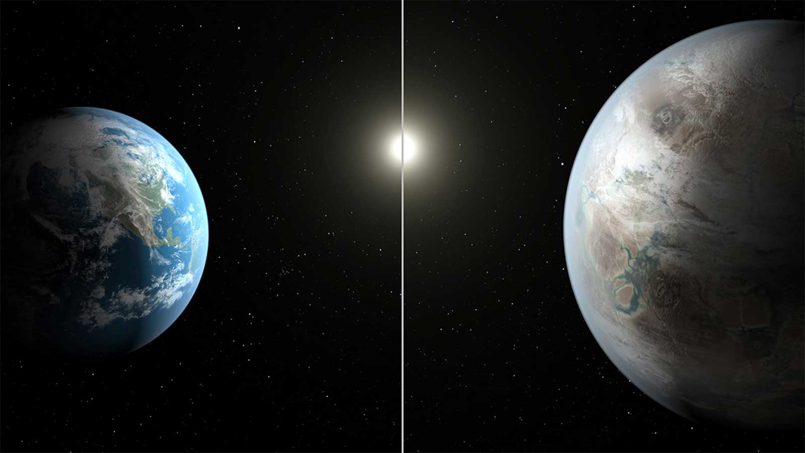 Earth and Kepler-452b