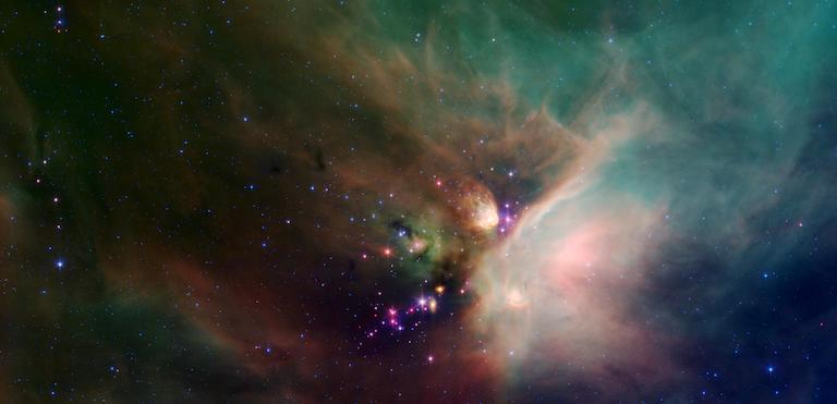 image of a star-forming region captured by Spitzer