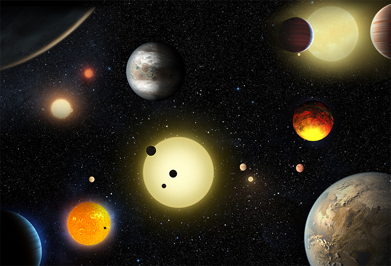 Kepler illustration 1301 new planets