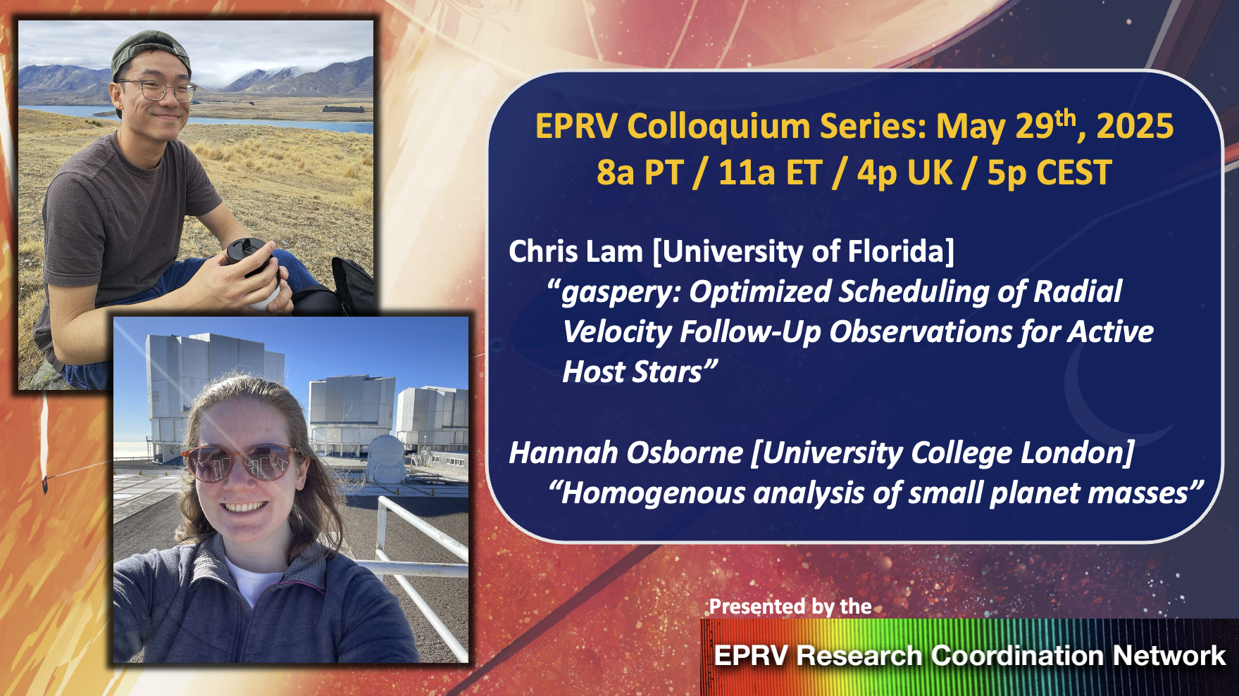 Advertisement for upcoming EPRV RCN collquium