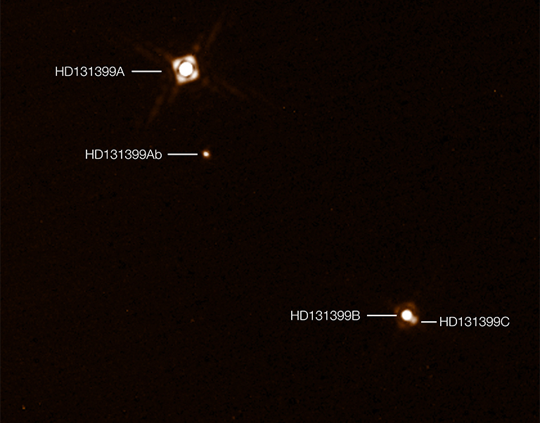 Aufnahme des Sonnensystems Vergrößerung