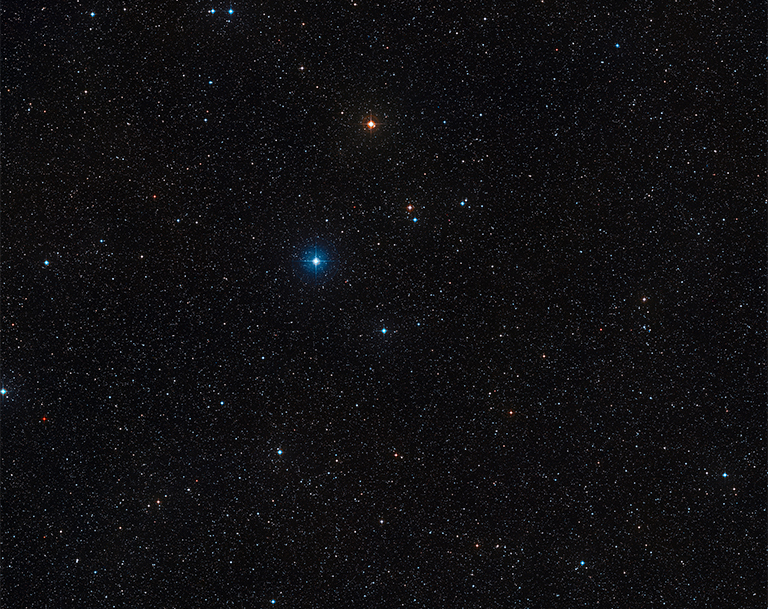 ESO three suns starfield