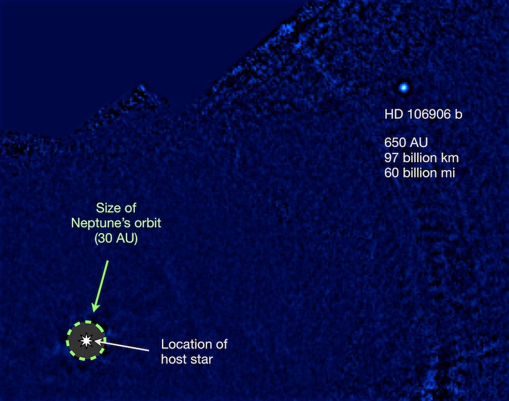 A diredct image of planet HD 106906 b and its star