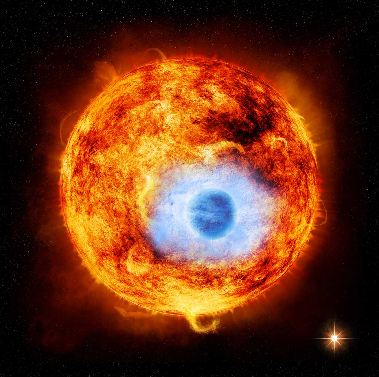 Exo-eclipse in x-ray vision - illustration only