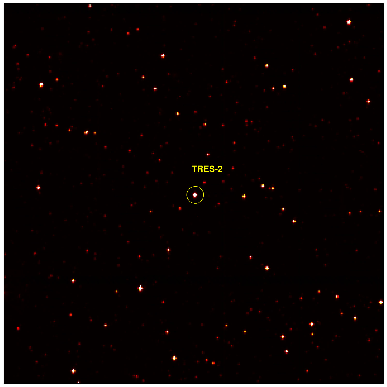 Tres-2 - in Kepler Photometer First Light Image