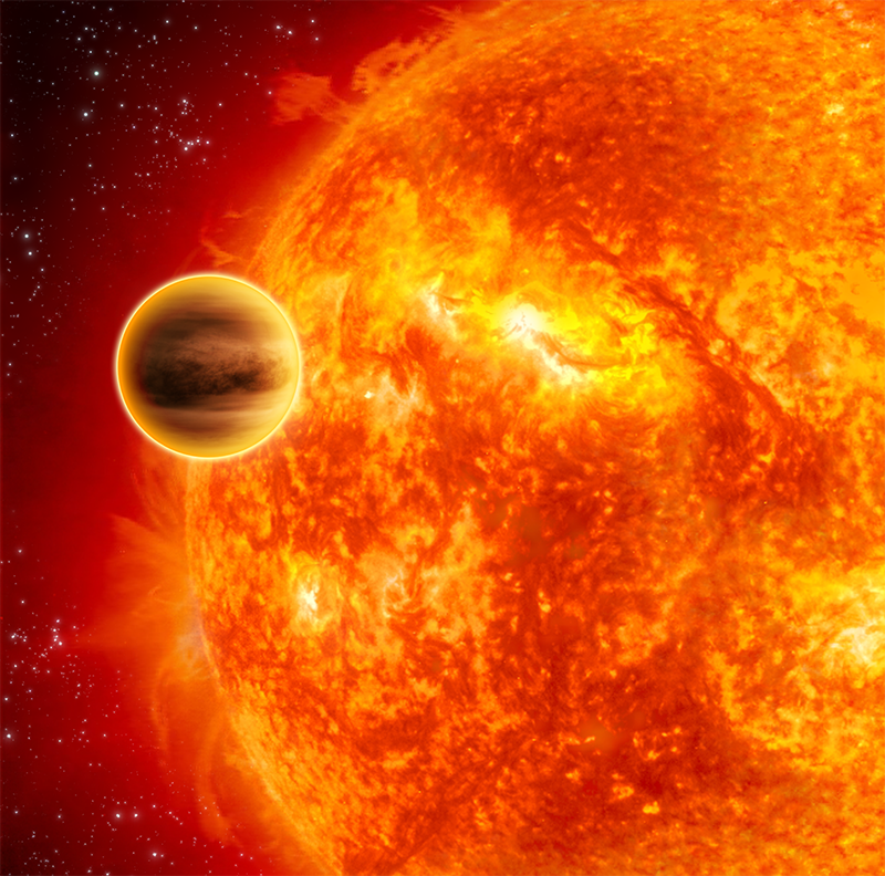 Water, water everywhere - on an extrasolar planet