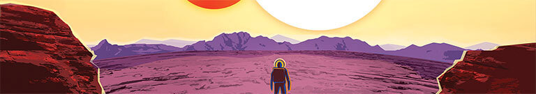 From the Kepler 16b Travel Poster