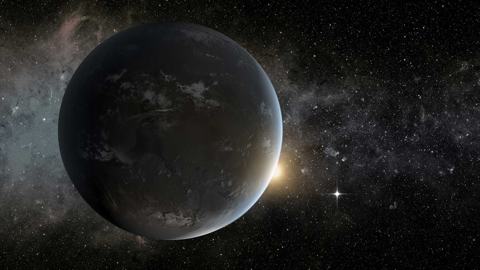 slide 1 - Exoplanet in habitable zone