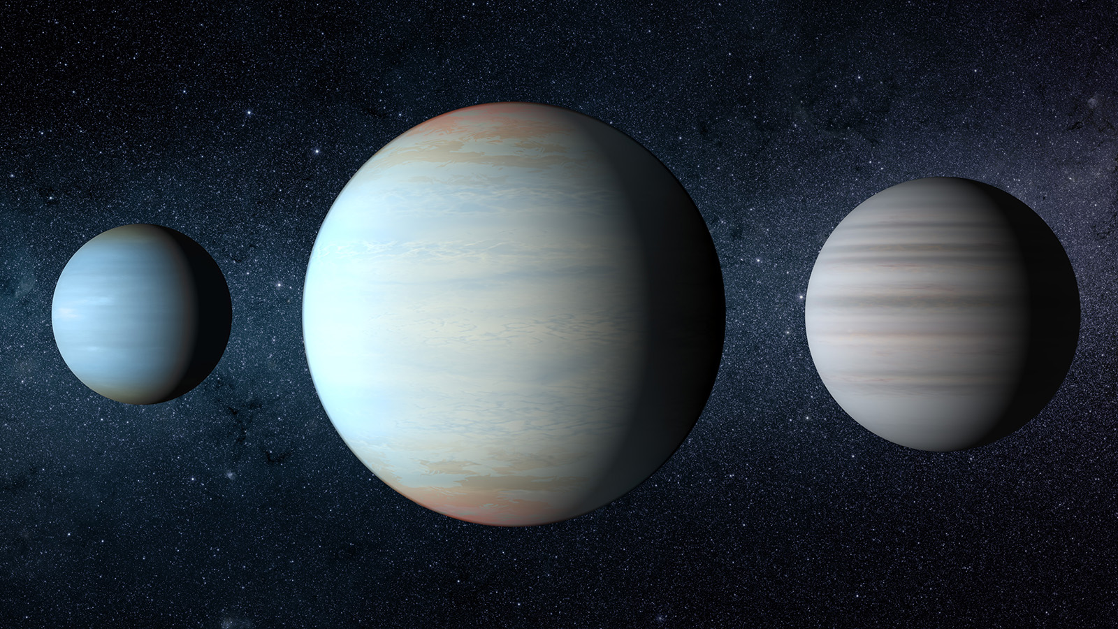 slide 1 - Three exoplanets