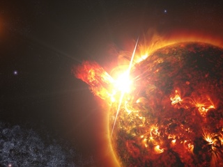 Neighboring Star's Bad Behavior: Large and Frequent Flares