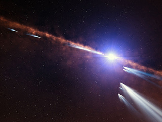 Discovery Alert: 30 'Exocomets' Orbit a Familiar Star