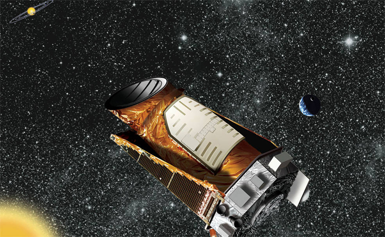 Artist's concept of NASA's Kepler space telescope. Image credit: NASA/JPL-Caltech