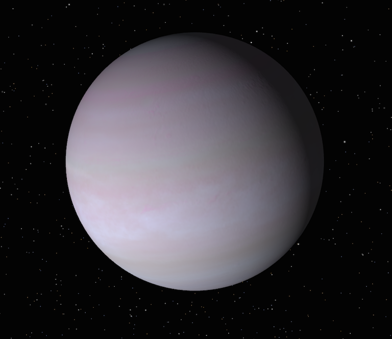 NASA visualization of the gas giant, Gamma Cephei A b