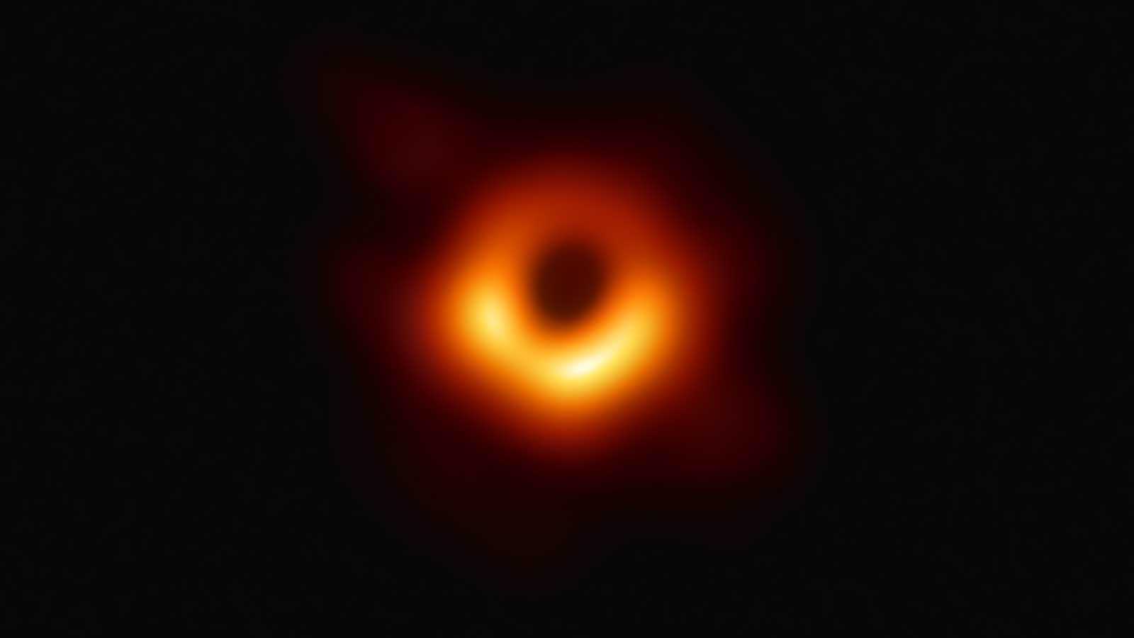 A black hole is seen in the first actual image.