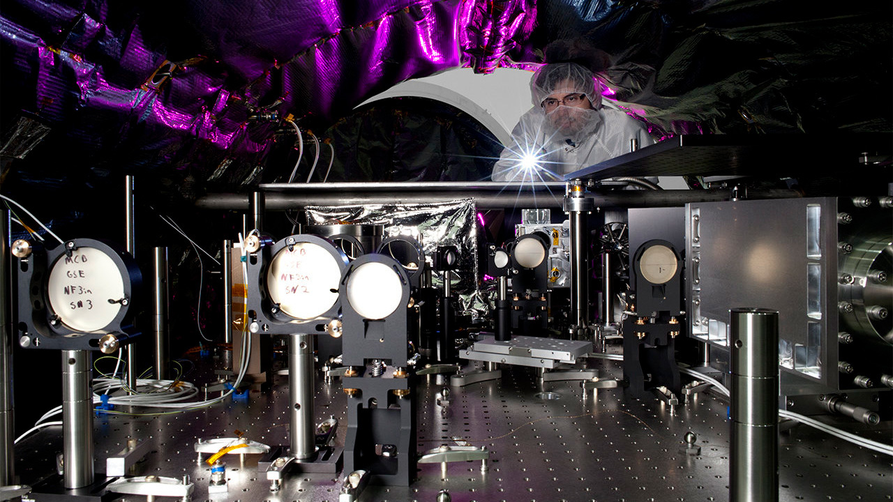 An optical engineer at NASA's Jet Propulsion Laboratory
