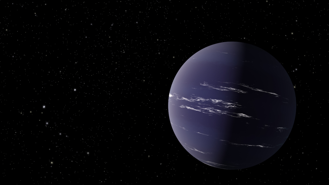 Artist's rendering of Neptune-like planet, TOI-1231 b