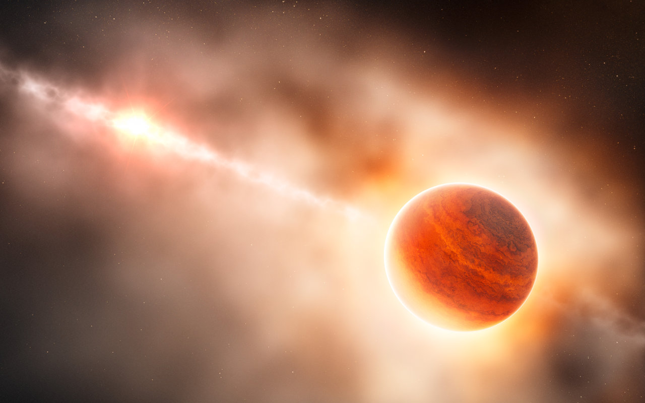 Artist's impression of the formation of a gas giant. A new study revealed that just over half of the Kepler telescope's giant exoplanet candidates are actually a binary star system or brown dwarf: ESO/L. Calçada