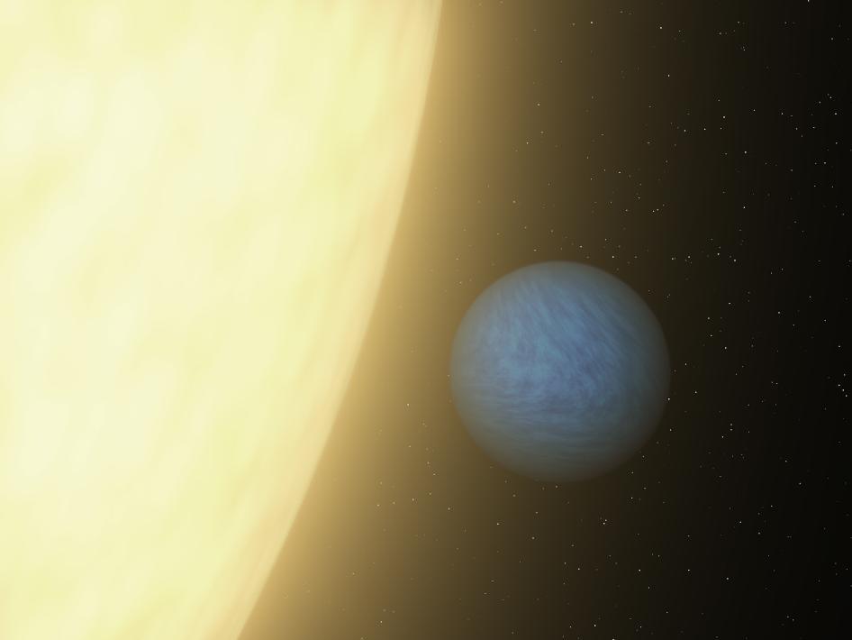 NASA's Spitzer Space Telescope was able to detect a super Earth's direct light for the first time using its sensitive heat-seeking infrared vision. Super Earth's are more massive than Earth but lighter than gas giants like Neptune. As this artist's concept shows, in visible light, a planet is lost in the glare of its star (top view). When viewed in infrared, the planet becomes brighter relative to its star. This is largely due to the fact that the planet's scorching heat blazes with infrared light. Even on our own bodies emanate more infrared light than visible due to our heat. Image credit: NASA/JPL-Caltech