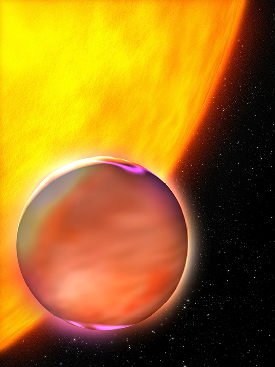 Extrasolar Planet's Hazy Atmosphere (Artist's Concept)