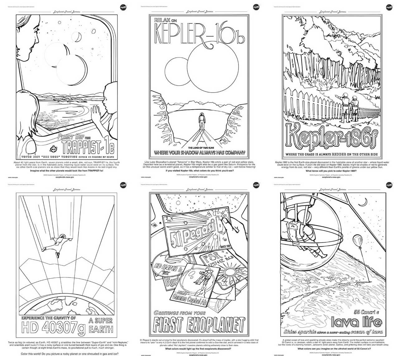 Exoplanet Travel Bureau Coloring Book Exoplanet Exploration Planets Beyond Our Solar System