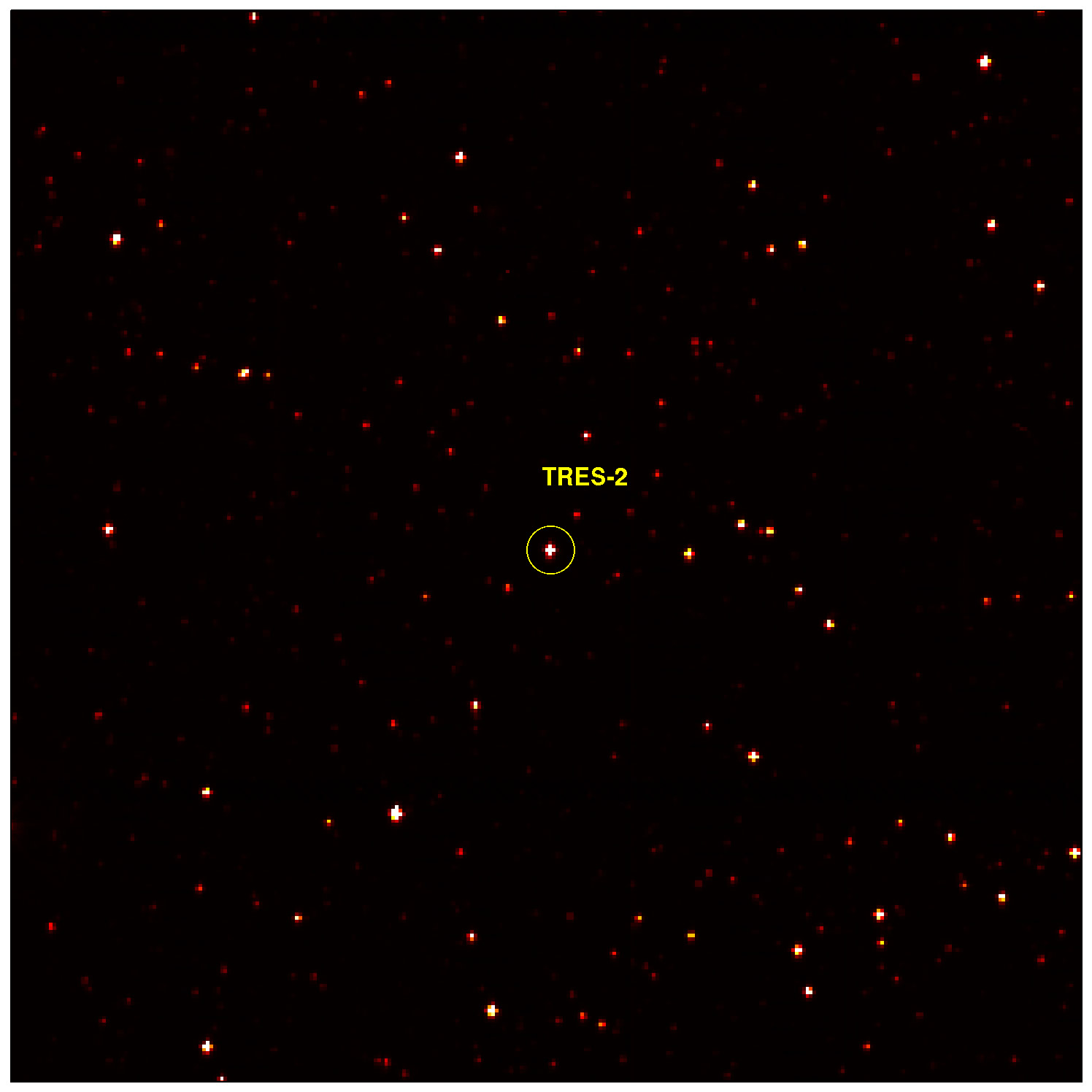 Tres-2 - in Kepler Photometer First Light Image 