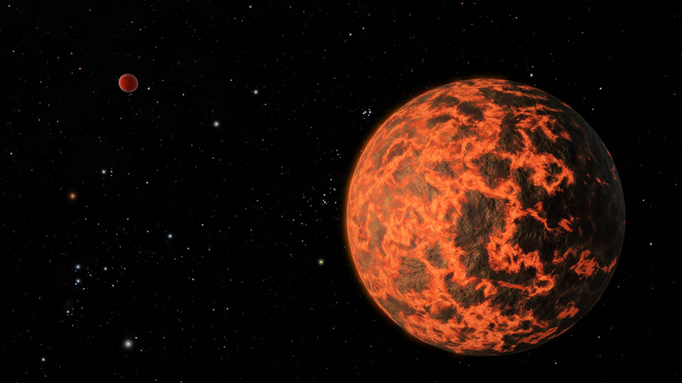 Exoplanet is Extremely Hot and Incredibly Close (Artist's Concept)